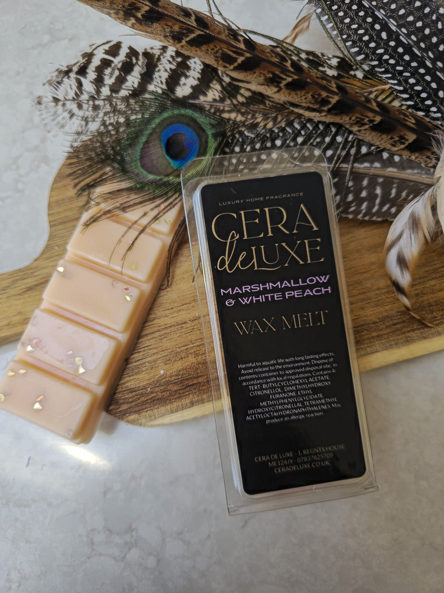 MARSHMALLOW & WHITE PEACH LUXURY WAX MELT