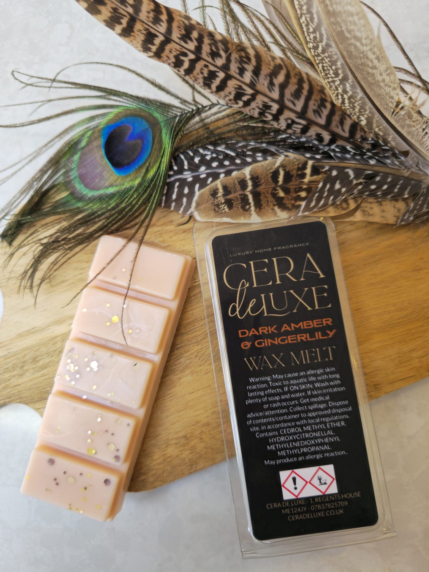 DARK AMBER & GINGERLILY LUXURY WAX MELT