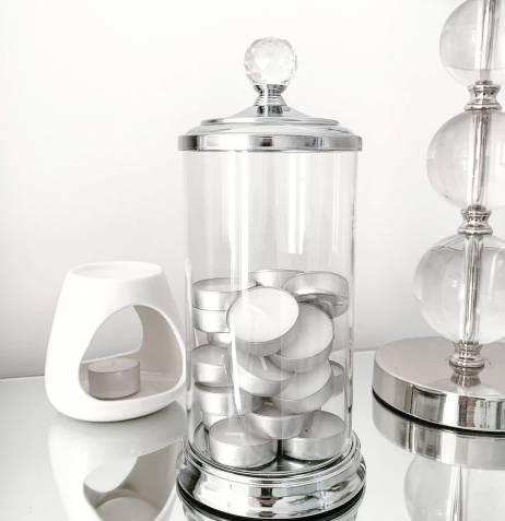 Ivy Glass - Tealight Storage Jar - Cera De Luxe - The Wax Melt Company