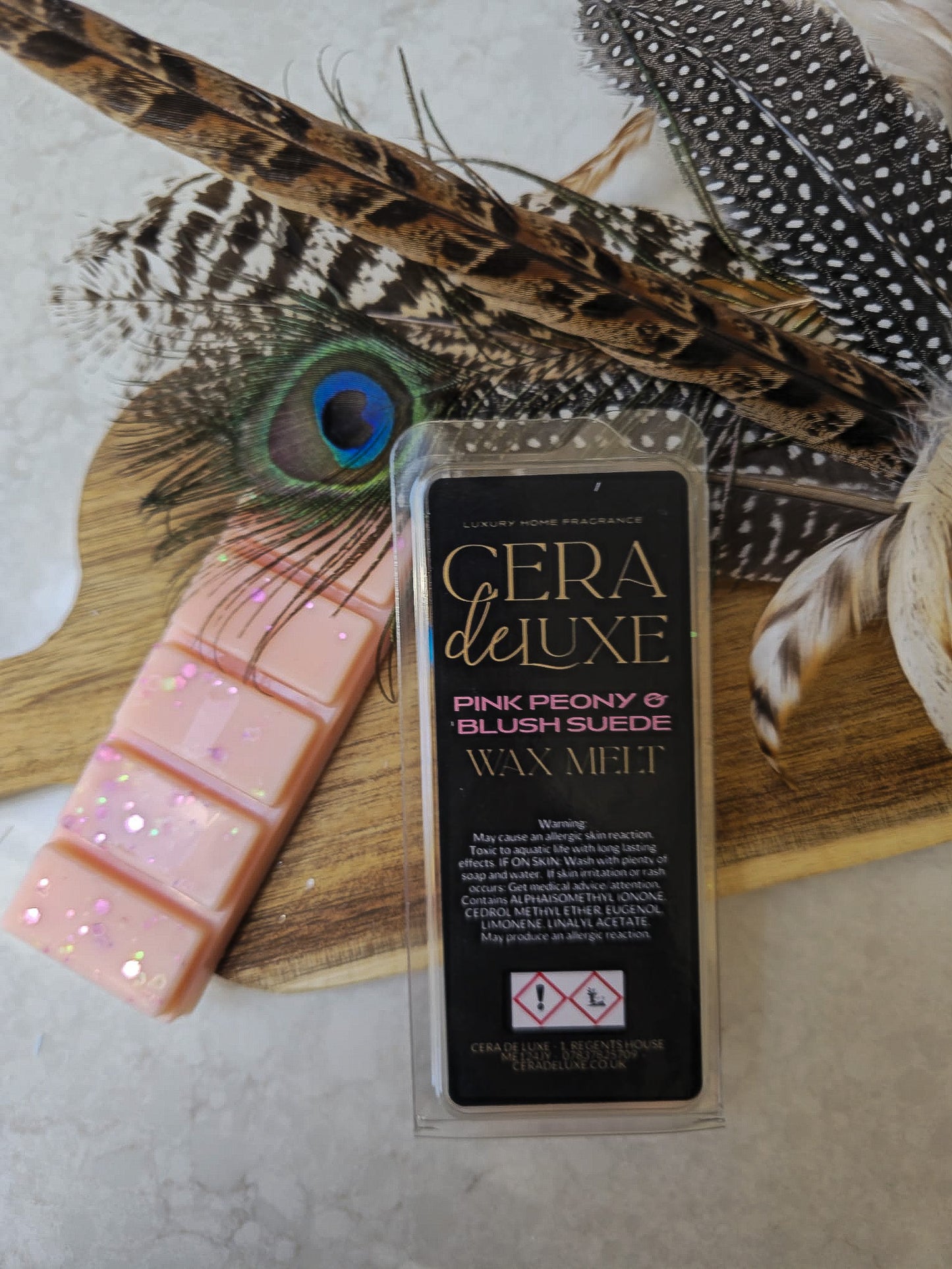 PINK PEONY & BLUSH SUEDE LUXURY WAX MELT
