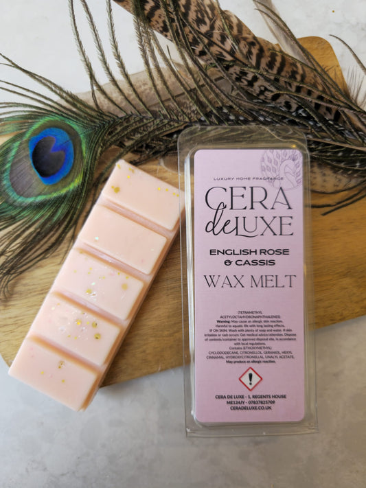 ENGLISH ROSE & CASSIS LUXURY WAX MELT
