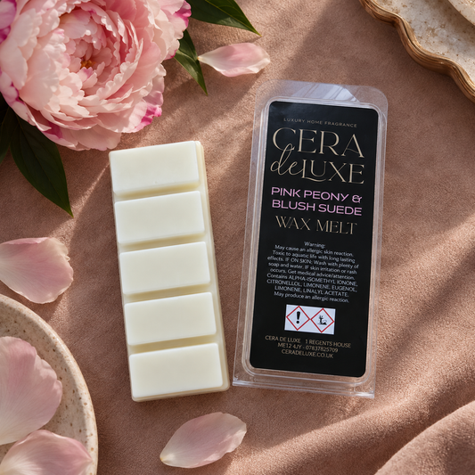 PINK PEONY & BLUSH SUEDE LUXURY WAX MELT