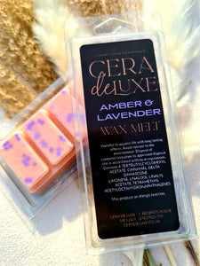 AMBER & LAVENDER JM - Cera De Luxe - Luxury Home Fragrance - VAT NO - 364 8279 59 